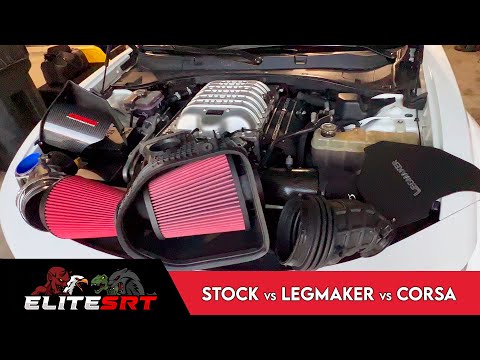BEST HELLCAT COLD AIR INTAKE COMPARISONS (STOCK vs LEGMAKER vs CORSA)