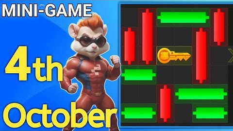 4th October Mini Game Key 100% Solved | Hamster Kombat Puzzle For Today