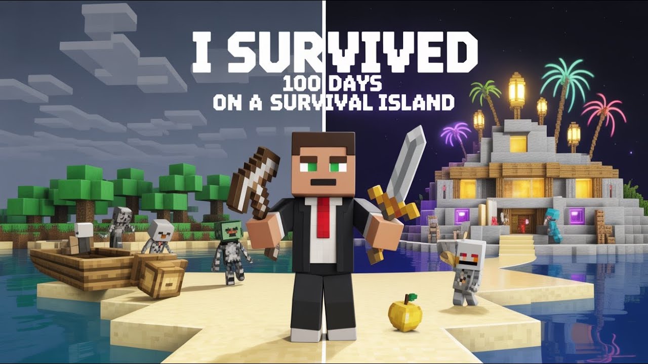 I Survived 100 Days on a Survival Island in Minecraft Hardcore | Gamer ...