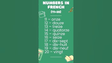 Numbers in French (11-20) ✅🇫🇷  #français #learnfrench #frenchforbeginners #howtocountinFrench