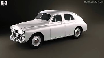 GAZ M20 Pobeda 1946 3D model by 3DModels.org