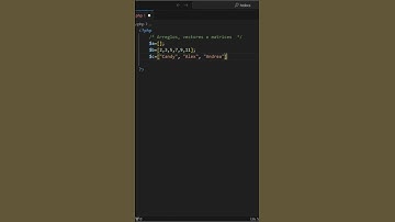 Cómo crear un array en PHP #php #tutorial #desarrolloweb #coding