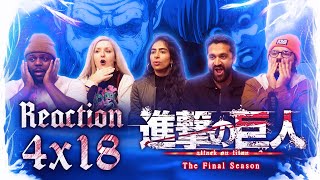 Attack on Titan 4x18 - Sneak Attack- The Normies Group Reaction