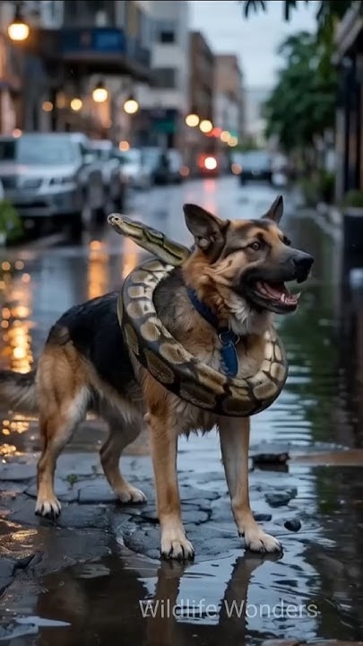 Dog vs Python #animalfight #animals #shorts #wildanimals #python #dog # ...