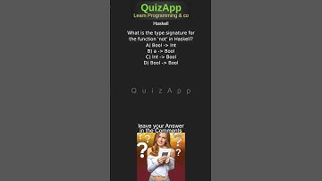 Haskell What is the type signature for the function not in Haskell