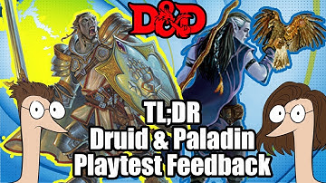 TL;DR D&D 5.5 Druid & Paladin Feedback Results (Dungeons & Dragons 5e 2024)