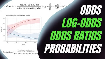 Logistic Regression Basics Explained: Probabilities, Odds, Odds-Ratios and Log-Odds-Ratios (4K)