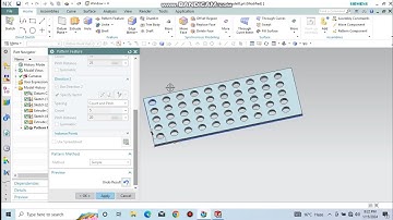 NX Class 6 # Pattern Feature # Linear Pattern