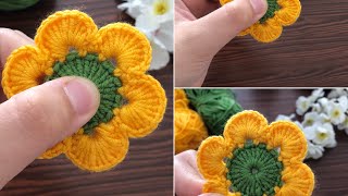 Amazing 💛✅ crochet knitting motif making,super crochet knitting motif making #crochetflower