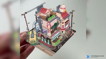 Augmented Reality Tokyo Card | Powered by MyWebAR x Sketchfab