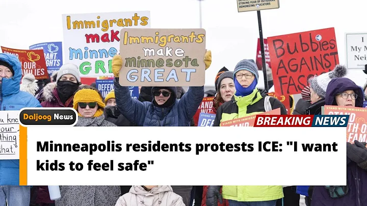 Minneapolis residents protests ICE: "I want kids to feel safe"