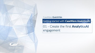 Getting started with AnalyticsAI - 01: Create the first engagement