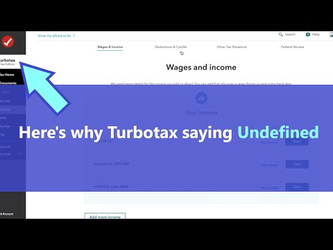 Turbotax undefined error - here's why Turbotax keeps saying undefined on the website and app!