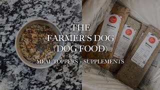 COOKING FRESH FOOD FOR MY DOG (THE FARMER'S DOG) + MEAL TOPPERS + SUPPLEMENTS