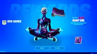 How To Get GALAXY SCOUT \& FREE WRAP (WITHOUT GALAXY SKIN) Fortnite Female Galaxy Skin RELEASE DATE