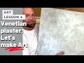 Venetian Plaster tutorial: Metallic Stone Sample