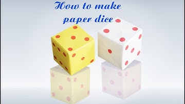 How to Make Origami Loaded Dice || Step by Step Instructions || Paper Dice || DIY  craft || Tutorial