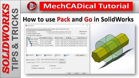 How to use Pack and Go option in SolidWorks