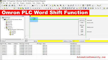 Omron PLC Word Shift Function - WSFT Instruction Explained