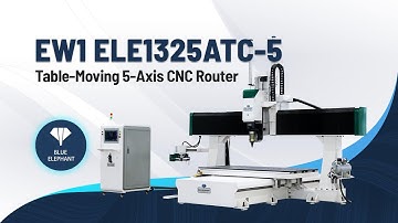 High End 1325 ATC-5 EW1 Moving Table 5 Axis CNC Router at Cost Price in America USA