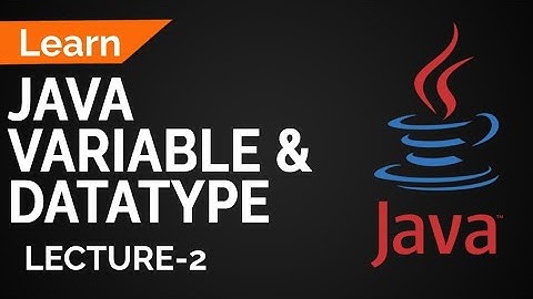 Java variables and Data-type