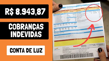 O que está sendo cobrado indevidamente na conta de luz?