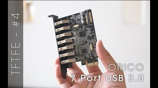 Pci express x1 orico usb-a 3.0 hub 7 port 5gbps dual chip pvu3-7u - pci-e card expansion usb3.0 7 slot