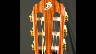 Buscarino Starlight Nylon String Acoustic Electric Mahogany/Quilted Maple at Dream Guitars