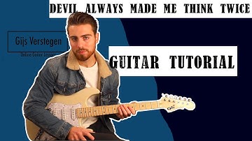 Chris stapleton / guitar tutorial Devil Always Made Me Think Twice