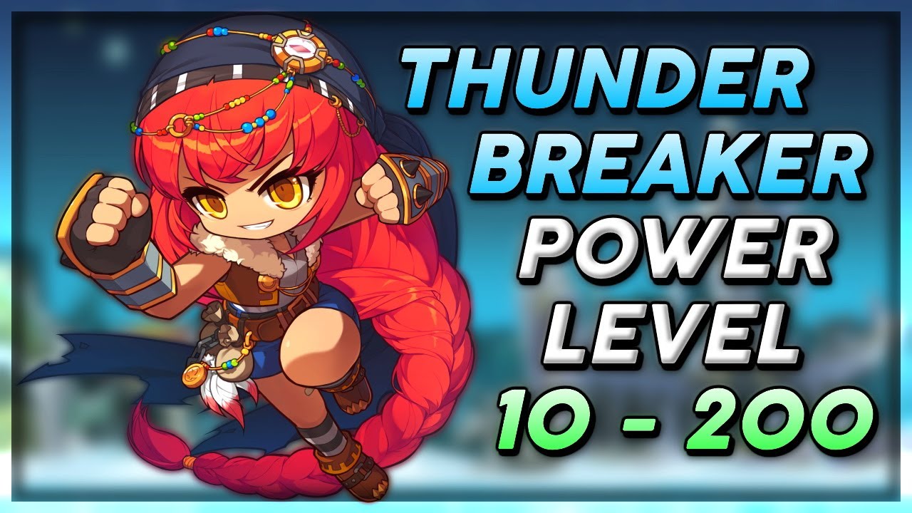 【GMS Reboot】Thunder Breaker Power Leveling 10200 in 1.5 hours YouTube