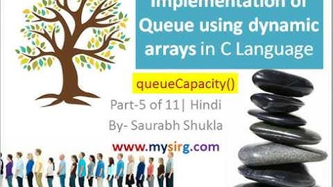 Implementation of Queue using dynamic arrays in C part 5 of 11 Hindi
