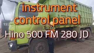 cara operasikan hino 500 euro 4 fm280 jd,instrument control panel