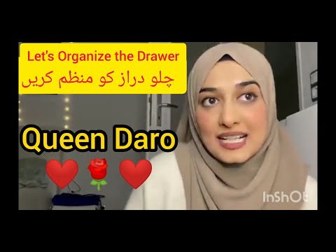 Queen Daro🌹 geceler geceler Turkish Song | Let's Organize the Drawer | چلو دراز کو منظم کریں