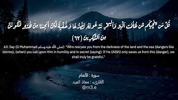 سورة الأنعام | القارىء معاذ العيد