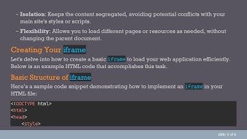 How to Create an iframe to Load a Web App Without Reloading the Page