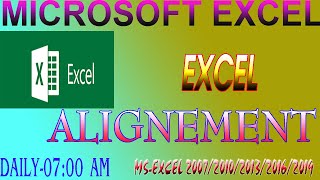 How To Use Text Alignment & Indent Options To Align & Indent Text In MS Excel In Hindi –