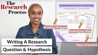 How To Write A Research Question\/Hypothesis \& Template | The Research Process Beginners Guide