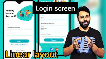 Create Login Layout in Android Studio Using Linear Layout | Linear Layout in Depth