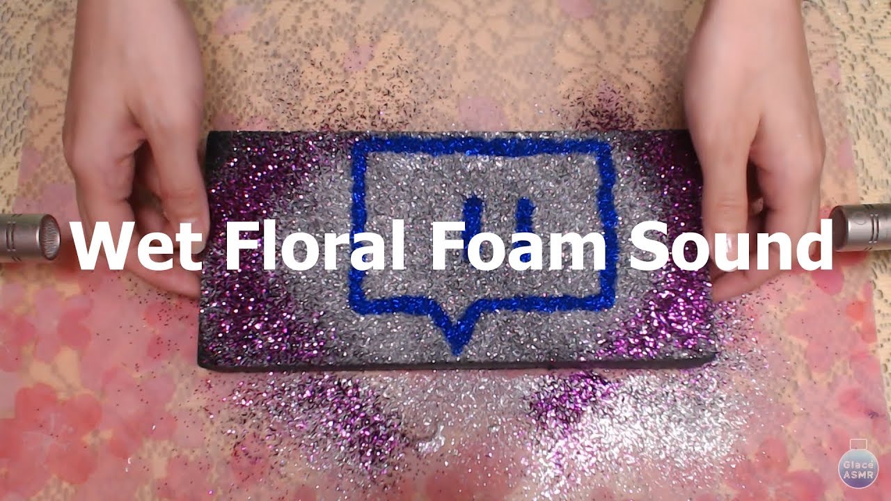 [ASMR] 1hr Satisfying Wet Floral Foam Sound / 포삭포삭 기분 좋은 오아시스  부수기! (No Talking)