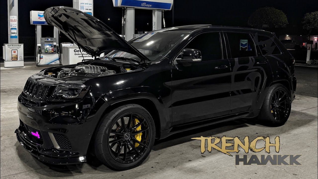 12AM TRACKHAWK POV DRIVE ASMR… ( insane whine ) - YouTube