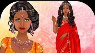 Indian sari dress up game for girls android gameplay fashion show gaming dress up screenshot 5