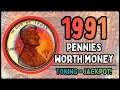 1991 Penny Value - How much are these Lincoln Cents Worth?