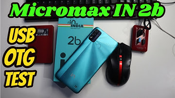 [Hindi] MicroMax IN 2b USB OTG Test |Reverse Charging Test | Hard Disk Support Or Not ?