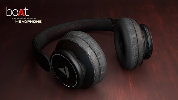 Boat Old Headphone 3D Modeling | Maya + Substance Painter | Realistic Product Animation 2025