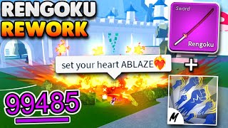 Rengoku Rework Is The New Best Sword..? Bounty Hunting Blox Fruits