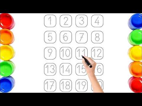 Learn to Count 1 to 20 | ABC A to Z | 2D Shapes | Coloring Pages Collection | Kids Learning Video