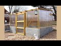 Our homestead GREENHOUSE time lapse! WE BUILT THIS!