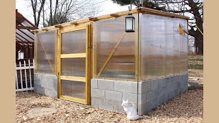 Our homestead GREENHOUSE time lapse! WE BUILT THIS!