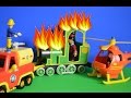 Fireman Sam Episode Greendale Train Fire Peppa pig Fire Engine Play-doh Full Story
