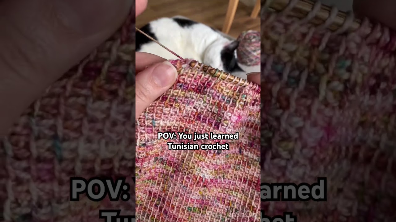 Have you ever tried Tunisian crochet? It’s so much fun! #tunisiancrochet